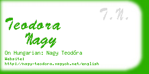 teodora nagy business card